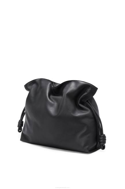 Black Large Flamenco clutch in nappa calfskin Loewe 84PR411 Women