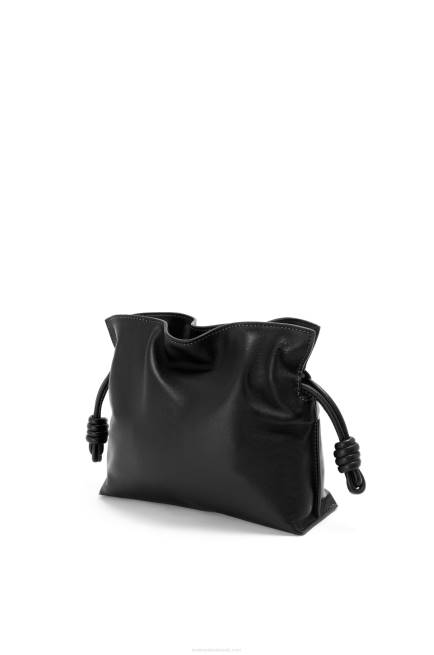 Black Mini Flamenco clutch in nappa calfskin Loewe 84PR206 Women