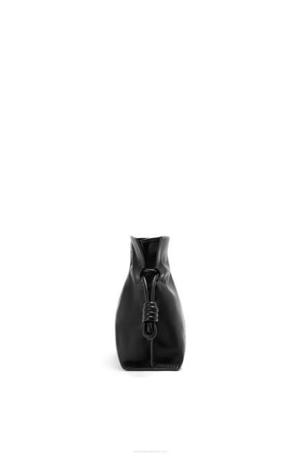 Black Mini Flamenco clutch in nappa calfskin Loewe 84PR206 Women
