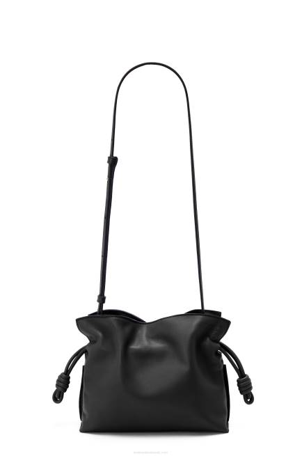 Black Mini Flamenco clutch in nappa calfskin Loewe 84PR206 Women