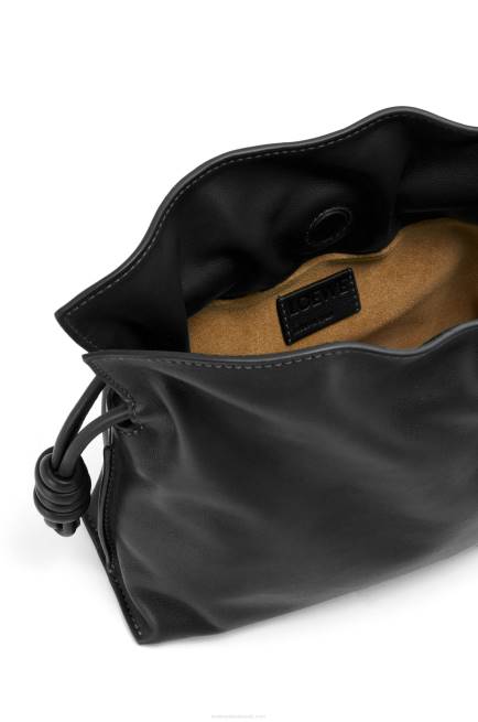 Black Mini Flamenco clutch in nappa calfskin Loewe 84PR206 Women