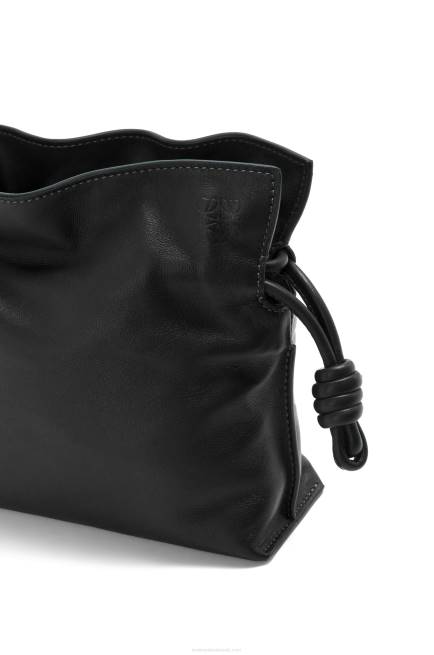 Black Mini Flamenco clutch in nappa calfskin Loewe 84PR206 Women