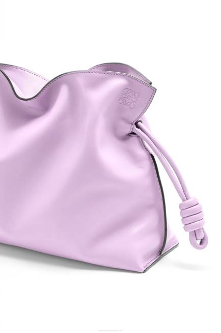 Bloom Orchid Flamenco clutch in nappa calfskin Loewe 84PR628 Women