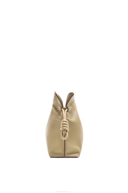 Clay Green Flamenco clutch in nappa calfskin Loewe 84PR424 Women