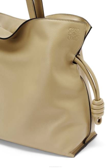 Clay Green Large Flamenco clutch in nappa calfskin Loewe 84PR423 Women