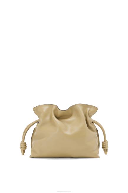 Clay Green Mini Flamenco clutch in nappa calfskin Loewe 84PR217 Women