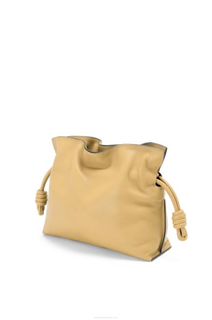 Dark Butter Flamenco clutch in nappa calfskin Loewe 84PR363 Women
