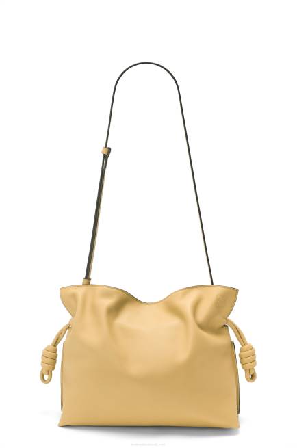 Dark Butter Flamenco clutch in nappa calfskin Loewe 84PR363 Women