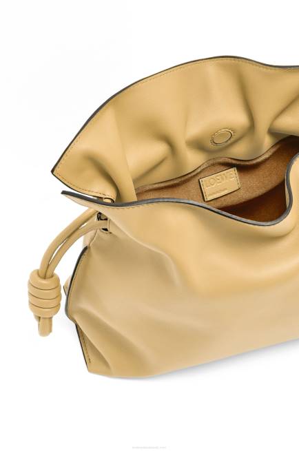 Dark Butter Flamenco clutch in nappa calfskin Loewe 84PR363 Women