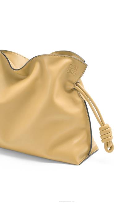Dark Butter Flamenco clutch in nappa calfskin Loewe 84PR363 Women