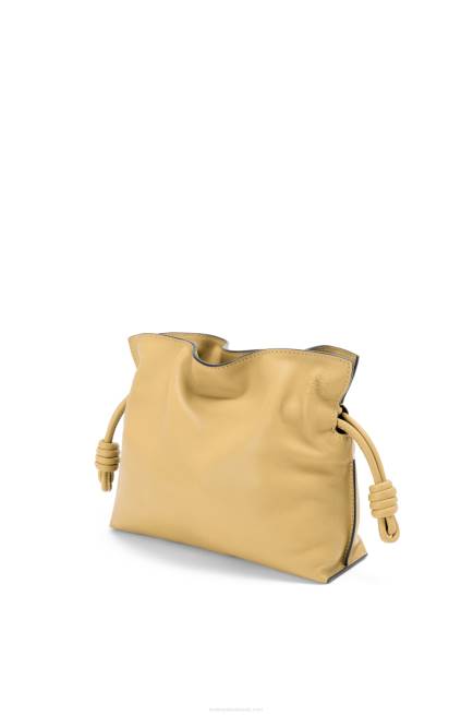 Dark Butter Mini Flamenco clutch in nappa calfskin Loewe 84PR208 Women