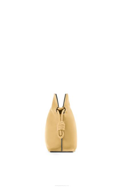 Dark Butter Mini Flamenco clutch in nappa calfskin Loewe 84PR208 Women