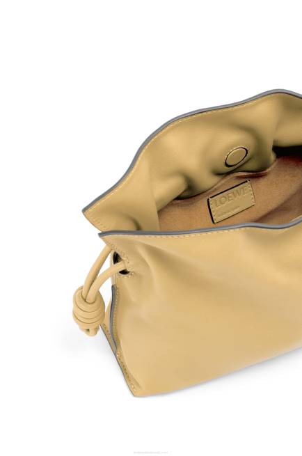 Dark Butter Mini Flamenco clutch in nappa calfskin Loewe 84PR208 Women
