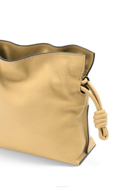 Dark Butter Mini Flamenco clutch in nappa calfskin Loewe 84PR208 Women