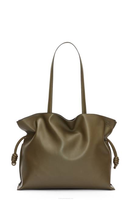 Dark Khaki Green XL Flamenco bag in nappa calfskin Loewe 84PR360 Women