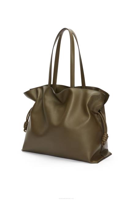 Dark Khaki Green XL Flamenco bag in nappa calfskin Loewe 84PR360 Women