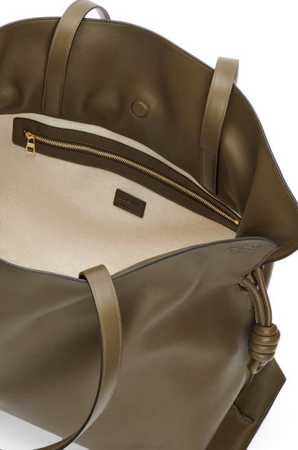 Dark Khaki Green XL Flamenco bag in nappa calfskin Loewe 84PR360 Women