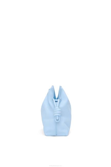 Dusty Blue Flamenco clutch in nappa calfskin Loewe 84PR539 Women