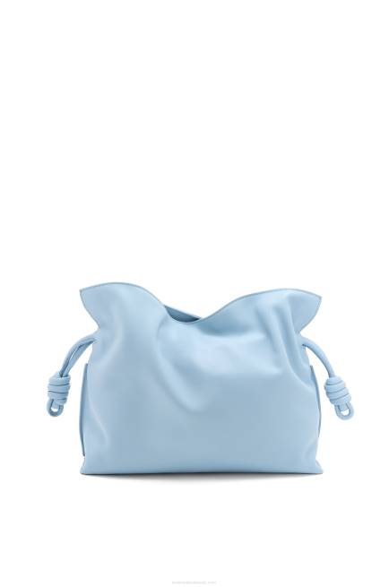 Dusty Blue Maruja Mallo Flamenco clutch in nappa calfskin Loewe 84PR361 Women