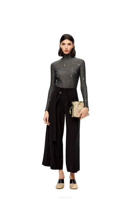 Green/Avocado Green Mini Flamenco clutch in Anagram jacquard and calfskin Loewe 84PR291 Women