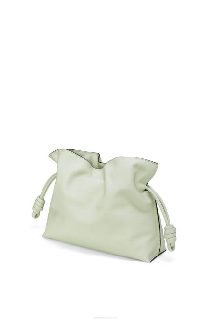 Light Celadon Flamenco clutch in nappa calfskin Loewe 84PR426 Women