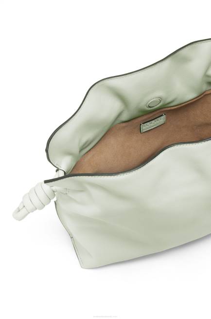 Light Celadon Flamenco clutch in nappa calfskin Loewe 84PR426 Women