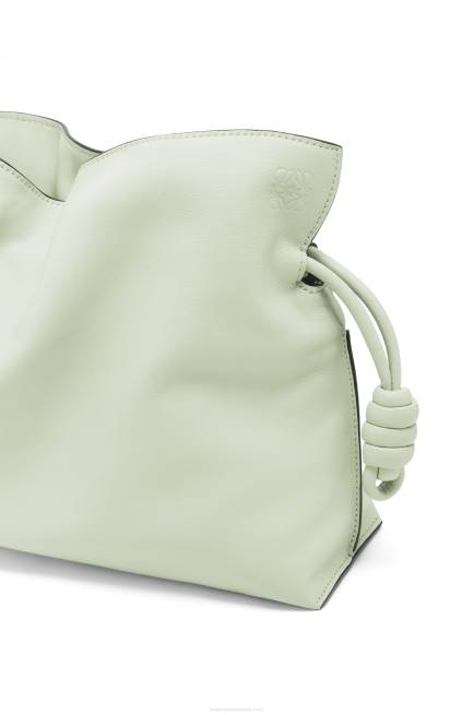 Light Celadon Flamenco clutch in nappa calfskin Loewe 84PR426 Women