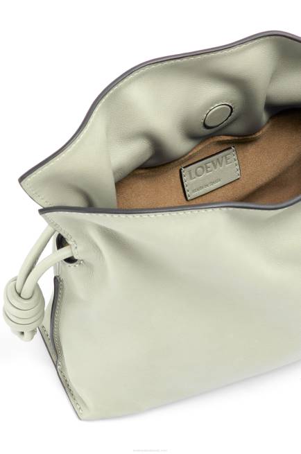 Light Celadon Mini Flamenco clutch in nappa calfskin Loewe 84PR205 Women