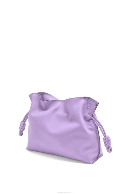 Light Mauve Flamenco clutch in nappa calfskin Loewe 84PR388 Women