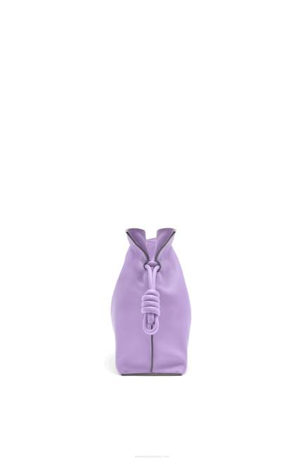 Light Mauve Flamenco clutch in nappa calfskin Loewe 84PR388 Women