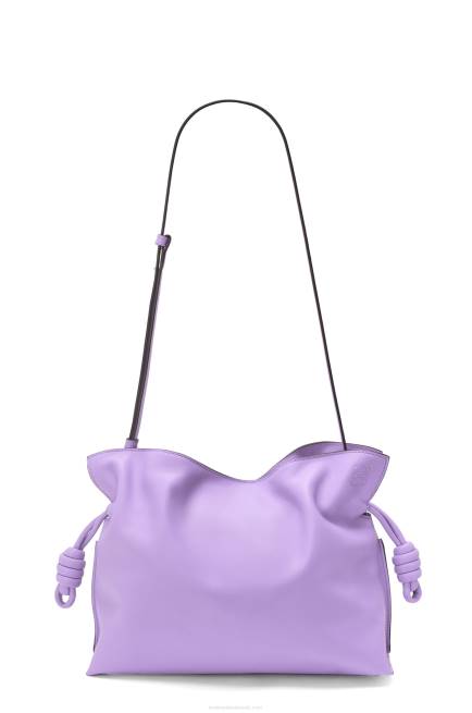 Light Mauve Flamenco clutch in nappa calfskin Loewe 84PR388 Women
