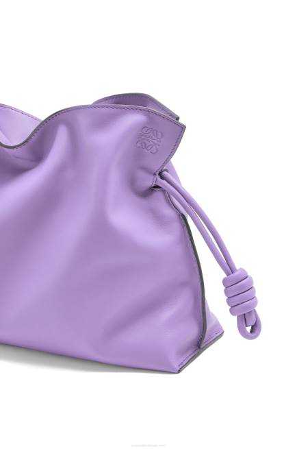 Light Mauve Flamenco clutch in nappa calfskin Loewe 84PR388 Women