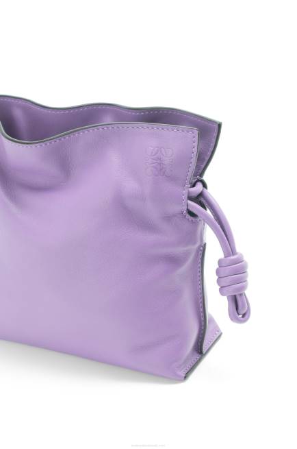 Light Mauve Mini Flamenco clutch in nappa calfskin Loewe 84PR204 Women