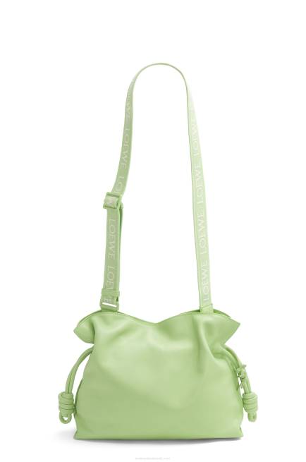 Lime Green Glaze Flamenco clutch in nappa calfskin Loewe 84PR532 Women
