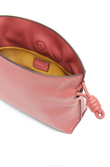 Peach Bloom Flamenco clutch in nappa calfskin Loewe 84PR447 Women