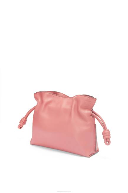 Peach Bloom Mini Flamenco clutch in nappa calfskin Loewe 84PR267 Women