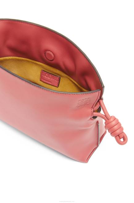 Peach Bloom Mini Flamenco clutch in nappa calfskin Loewe 84PR267 Women