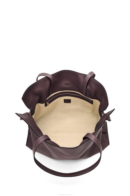 Prune XL Flamenco bag in nappa calfskin Loewe 84PR526 Women