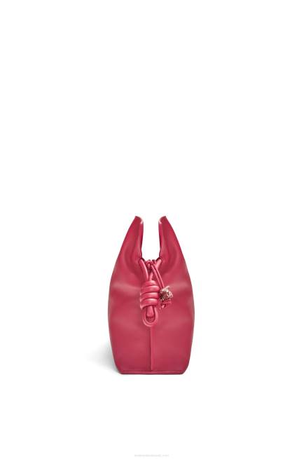 Ruby Red Glaze Flamenco clutch in nappa calfskin Loewe 84PR445 Women