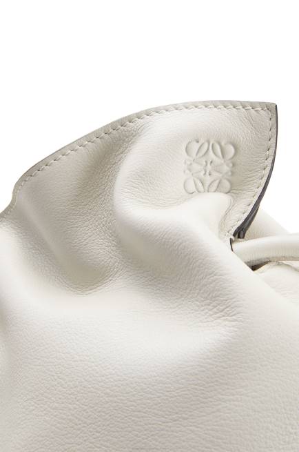 Soft White Flamenco clutch in nappa calfskin Loewe 84PR390 Women