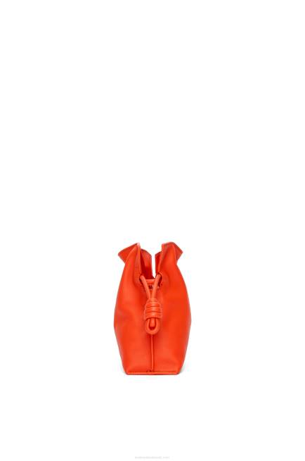 Sunrise Orange Mini Flamenco clutch in nappa calfskin Loewe 84PR320 Women