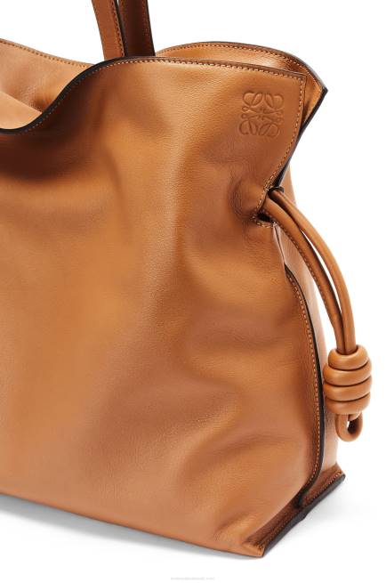 Warm Desert Large Flamenco clutch in nappa calfskin Loewe 84PR425 Women