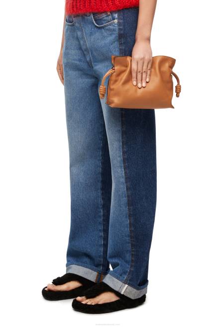 Warm Desert Mini Flamenco clutch in nappa calfskin Loewe 84PR216 Women