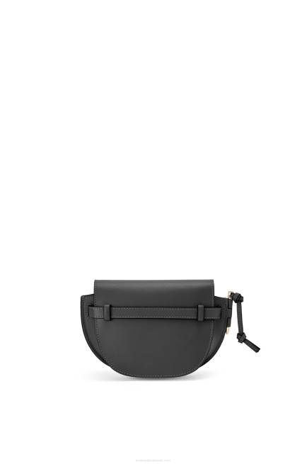 Black Mini Gate Dual bag in soft calfskin and jacquard Loewe 84PR197 Women