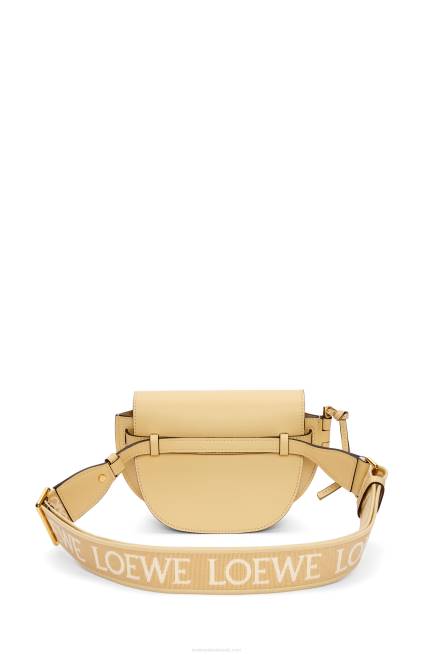 Butter Mini Gate Dual bag in soft calfskin and jacquard Loewe 84PR209 Women