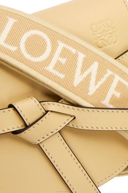 Butter Mini Gate Dual bag in soft calfskin and jacquard Loewe 84PR209 Women
