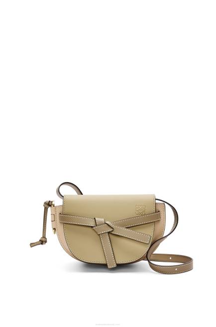 Clay Green/Dusty Beige Mini Gate Dual bag in soft calfskin Loewe 84PR240 Women