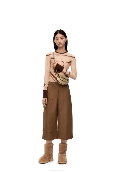 Clay Green/Dusty Beige Mini Gate Dual bag in soft calfskin Loewe 84PR240 Women