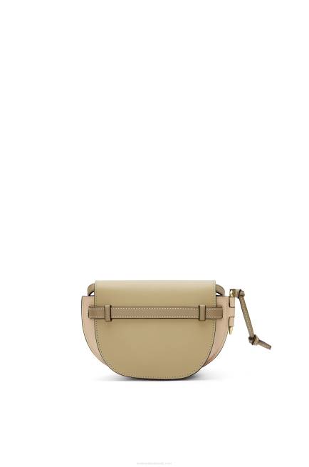 Clay Green/Dusty Beige Mini Gate Dual bag in soft calfskin Loewe 84PR240 Women