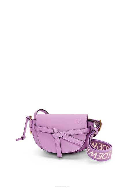 Guimauve Mini Gate Dual bag in soft calfskin and jacquard Loewe 84PR196 Women